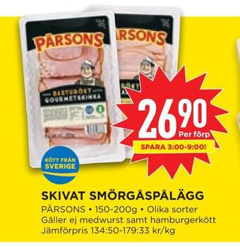 Willys Hemma Skivat smörgåspålägg erbjuda