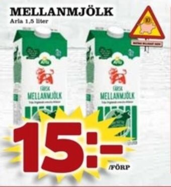Matdax Arla mellanmjölk erbjuda