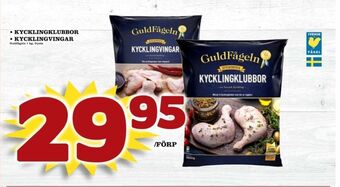 Matdax Guldfågeln kycklingklubbor erbjuda