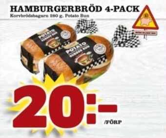 Matdax Korvbrödsbagarn hamburgerbröd erbjuda