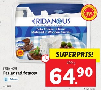 Lidl Fatlagrad fetaost erbjuda