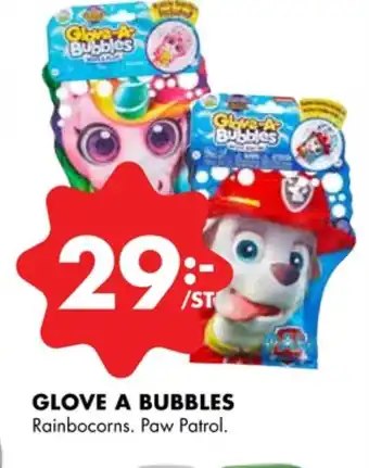 ÖoB Glove a bubbles utomhusleksaker erbjuda