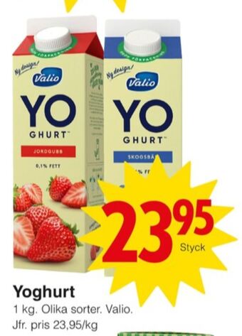 Matöppet Valio yoghurt erbjuda