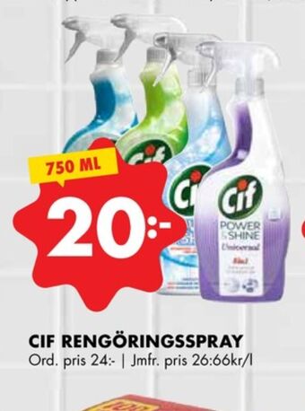 ÖoB Cif rengöringsmedel erbjuda