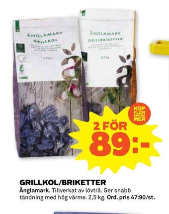 Grillkol/briketter