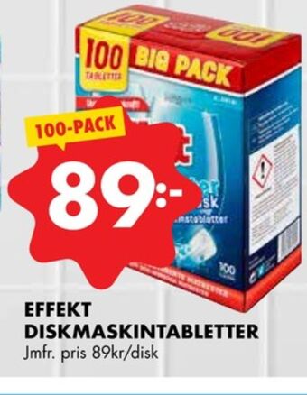 ÖoB Effekt diskmaskintabs erbjuda