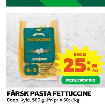 Coop Extra Färsk pasta fettuccine erbjuda