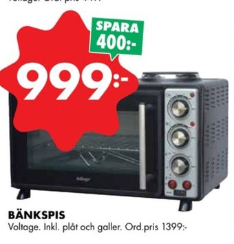 ÖoB Voltage spisar erbjuda