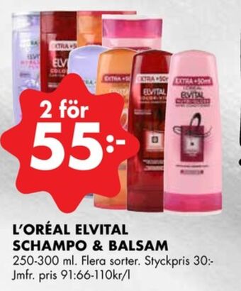 ÖoB Elvital balsam erbjuda