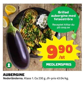 Coop Extra Aubergine erbjuda