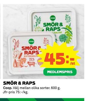Coop Extra Smör & raps erbjuda