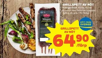 Coop Extra Grillspett av nöt erbjuda