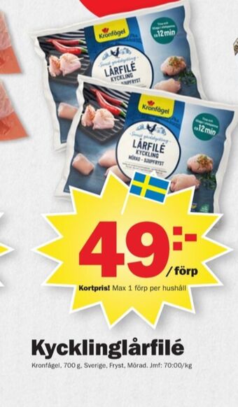 Pekås Kronfågel kycklinglårfilé erbjuda