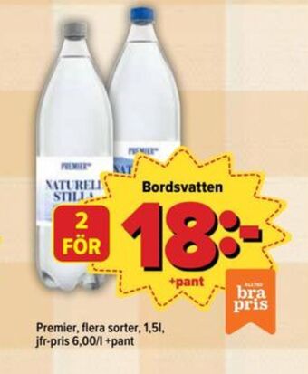Östenssons Premier mineralvatten erbjuda