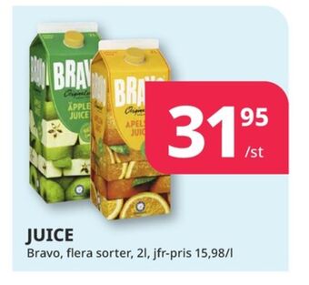 Tempo Bravo juice erbjuda