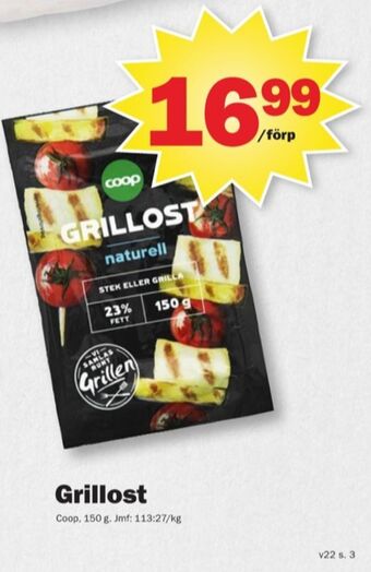 Pekås Coop grillost erbjuda
