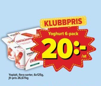 Östenssons Yoplait yoghurt erbjuda