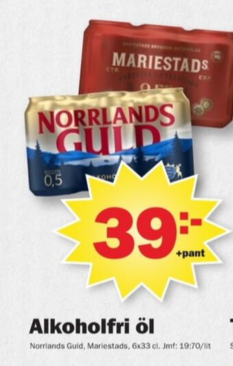Pekås Mariestads öl erbjuda