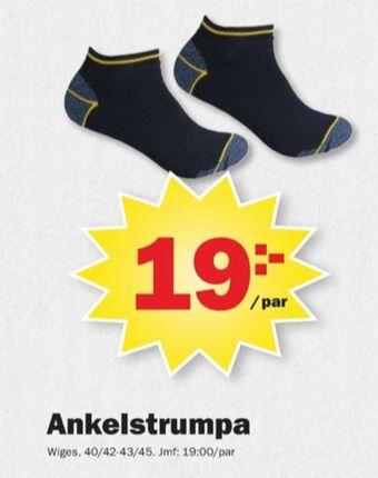 Pekås Wiges strumpor erbjuda