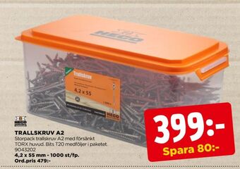 Jem&Fix Heco trallskruv erbjuda