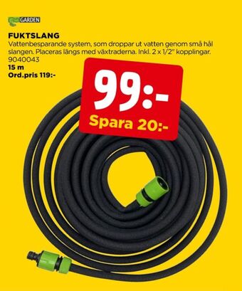 Jem&Fix Garden fuktslang erbjuda