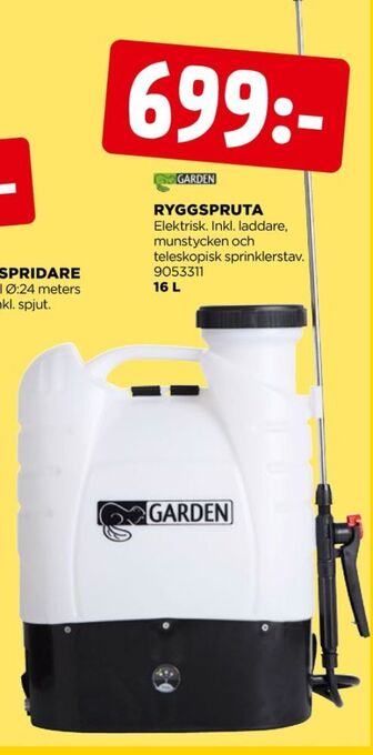 Jem&Fix Garden tryckspruta erbjuda