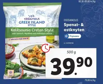 Lidl Spenat- & ostknyten erbjuda