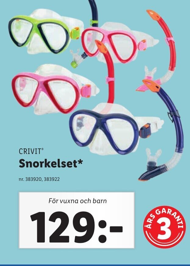 CRIVIT® Snorkelset* erbjudande hos Lidl