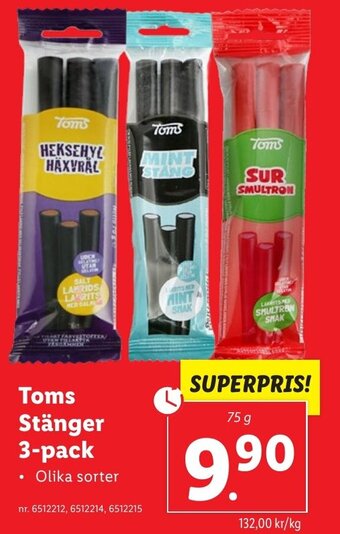 Toms Stänger 3-pack