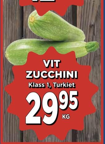 Supergrossen Vit zucchini erbjuda