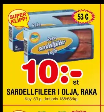 Nya Pulsen Sardellfileer i olja, raka erbjuda