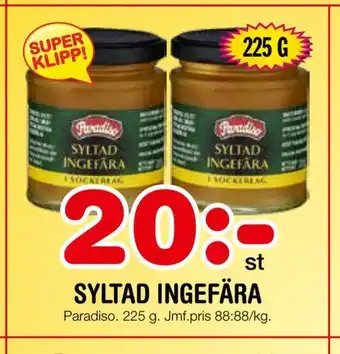 Nya Pulsen Syltad ingefära erbjuda