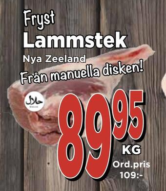 Supergrossen Lammstek erbjuda