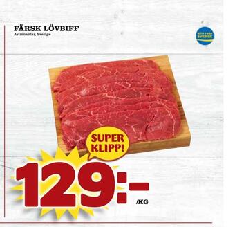 Nya Pulsen Färsk lövbiff erbjuda