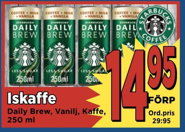 Supergrossen Iskaffe erbjuda