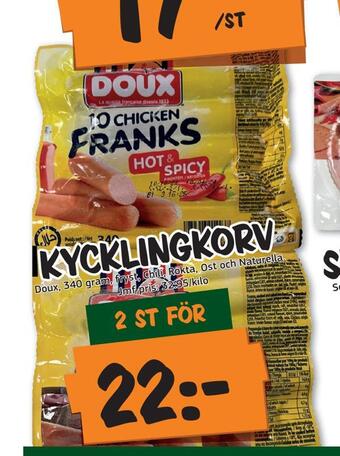 Bazaar Food market Kycklingkorv erbjuda