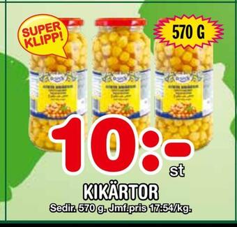 Nya Pulsen Kikärtor erbjuda