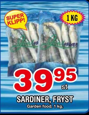 Nya Pulsen Sardiner, fryst erbjuda