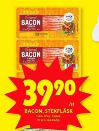 ICA Kvantum BACON, STEKFLÄSK TULIP erbjuda