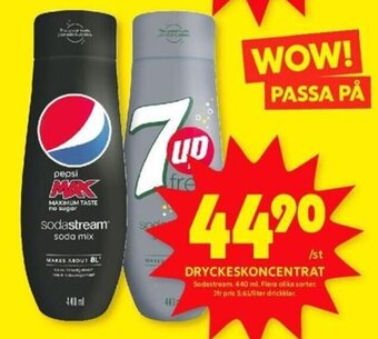 ICA Kvantum DRYCKESKONCENTRAT Sodastream: 440 ml. erbjuda