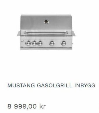 Harald Nyborg MUSTANG GASOLGRILL INBYGG ÖVERDRAG TILL GRILLTUNNA erbjuda