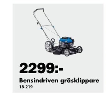 Biltema Bensindriven gräsklippare erbjuda