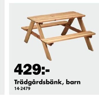 Biltema Trädgårdsbänk, barn erbjuda