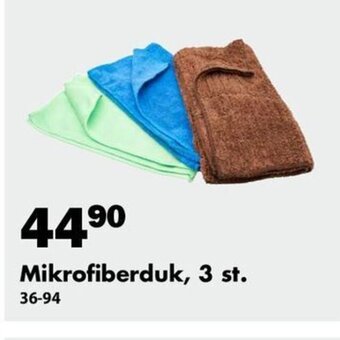 Biltema Mikrofiberduk, 3 st. erbjuda