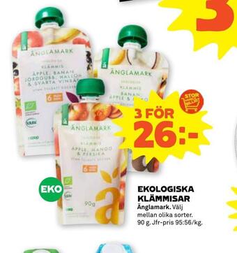 Stora Coop Ekologiska klämmisar erbjuda