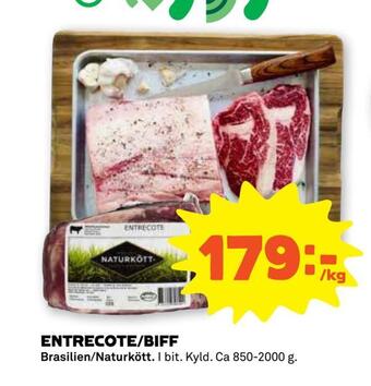 Stora Coop Entrecote/biff erbjuda