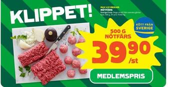 Stora Coop Nötfärs erbjuda