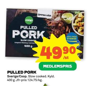 Stora Coop Pulled pork erbjuda