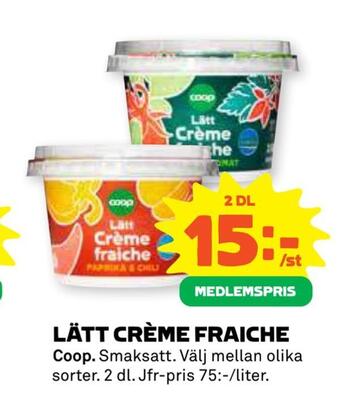 Stora Coop Lätt crème fraiche erbjuda