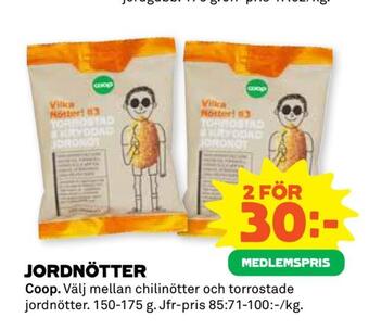 Stora Coop Jordnötter erbjuda